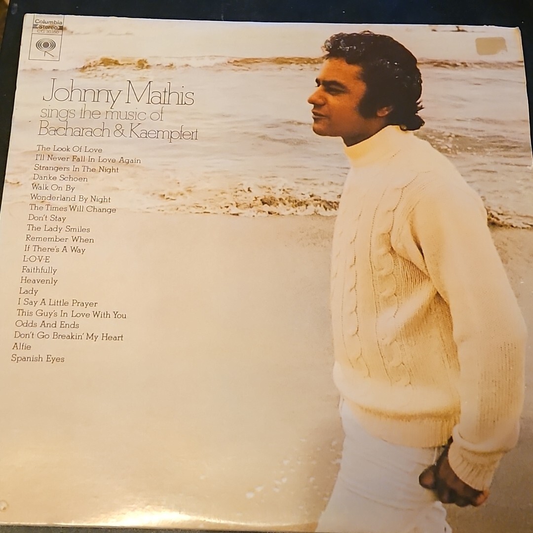 JOHNNY MATHIS Sings The Music Of Bacharach & Kaempfert 2 LP Records VG