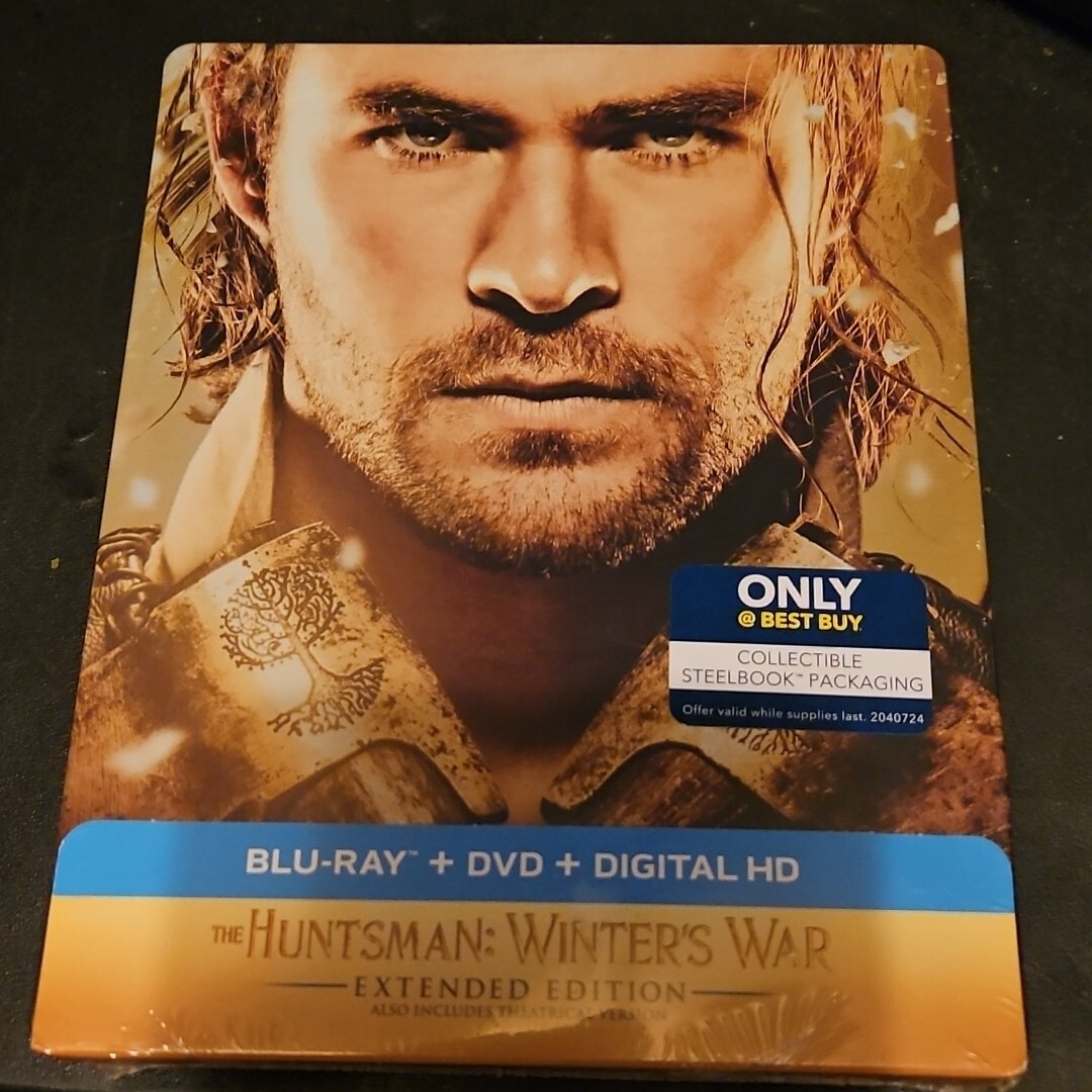 THE HUNTSMAN:WINTERS WAR EXTENDED EDITION BEST BUY BLU RAY STEELBOOK 2015 OOP!