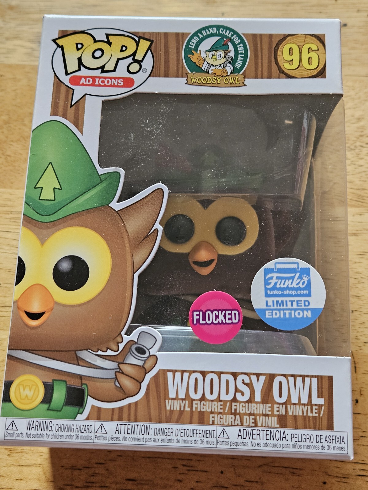 Funko Pop! Vinyl: Ad Icons - Woodsy Owl - Funko (Exclusive) #96 FLOCKED