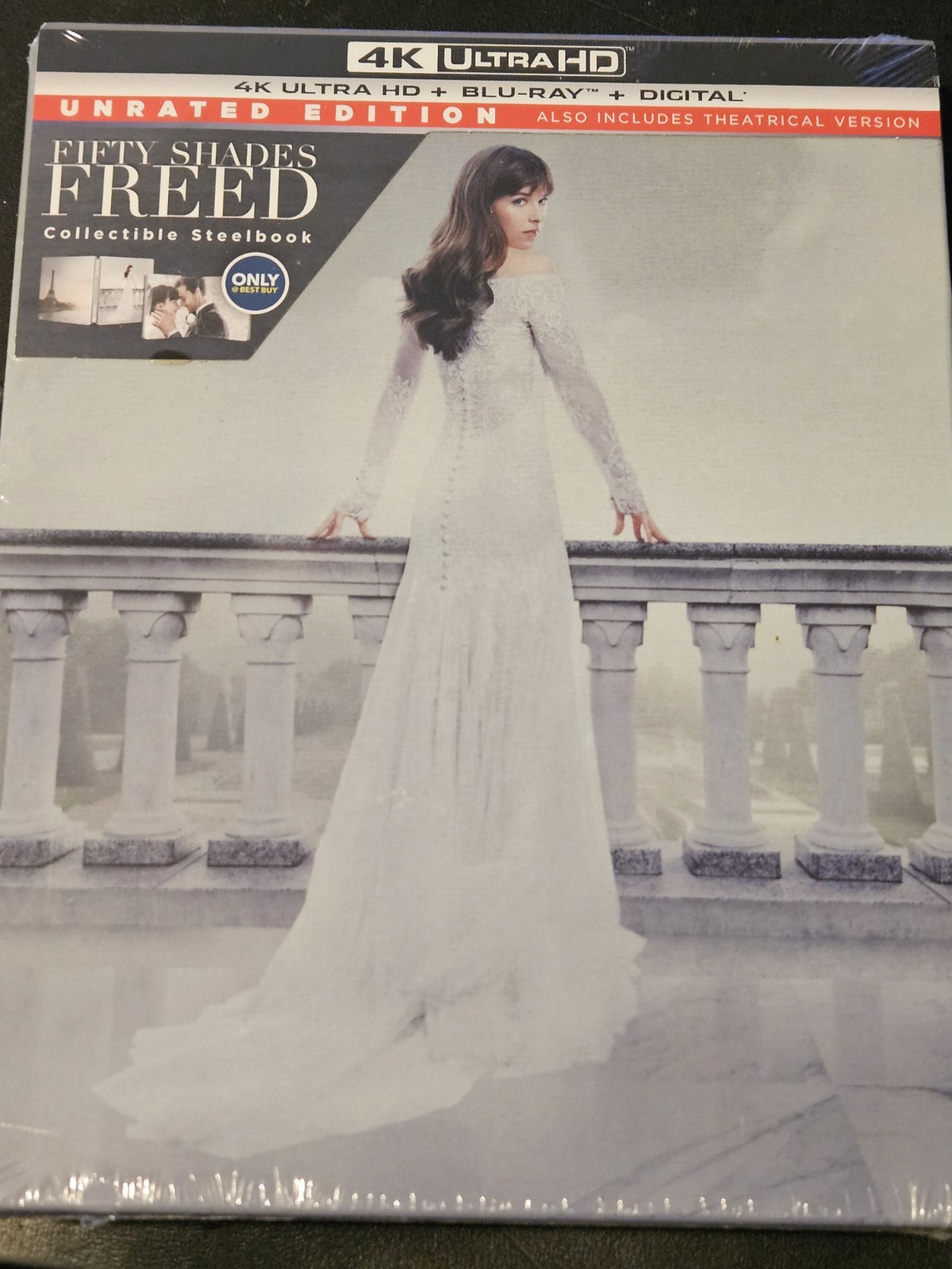 Fifty Shades Freed Unrated Edition 4K Ultra HD Blu-ray Digital Steelbook!